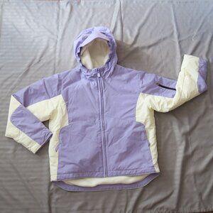 GapKids Girls Lavender & Winter White Jacket w/Hood, Size Med 10/12